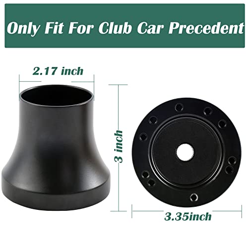 Roykaw Golf Cart Steering Wheel Or Hub Adapter For Ezgo Club Car Yamaha (For Club Car Precedent Black) #TOP1