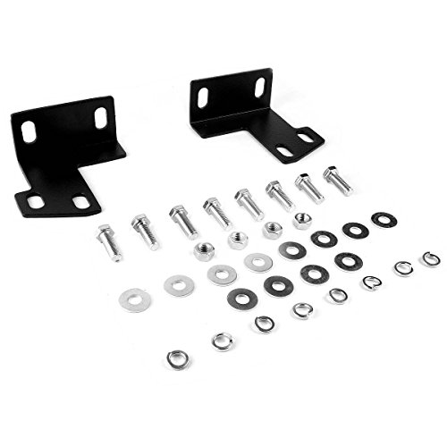 Compatible With Pathfinder Frontier Xterra 3 Inches Bumper Push Bull Bar+Removable Skid Plate (Black) #TOP3