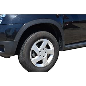 Set wielloopverbreding spatbord vuilvanger wielloopstrips Transporter T4 1991-2003 x4 stuks (zwart mat)