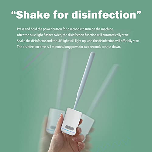 TAISHAN UV Sanitizer Toothbrush Case，Rechargeable Portable Mini Travel Toothbrush Holder,Fits All Toothbrushes for Both Electric and Manual Toothbrushes,Safety Feature, for Home and Travel - Thumbnail 2