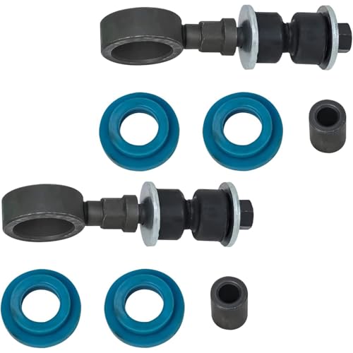 Image of Detroit Axle - Front Control Arms Sway Bars for Toyota 1998-2007 Land Cruiser Lexus LX470, 2 Lower Control Arms with Ball Joints 2 Sway Bar Links 1999 2000 2001 2002 2003 2004 2005 2006 Replacement