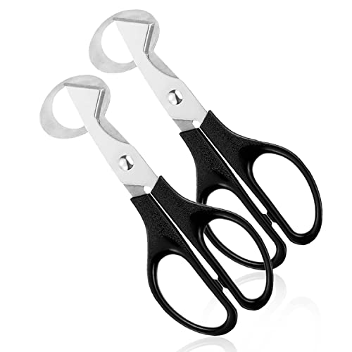 Ciseaux à Oeufs de Caille, Petits Ciseaux à œufs en Acier inoxydable pour Cuisine de Restaurant à Domicile, Noir, 2 Pièces Cover
