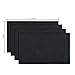 4 Pieces Leather Patch, Adhesive Backing Leather seat Patch for Repair Sofa, Car Seat, Jackets, Handbag, 13 by 7 Inch, Black