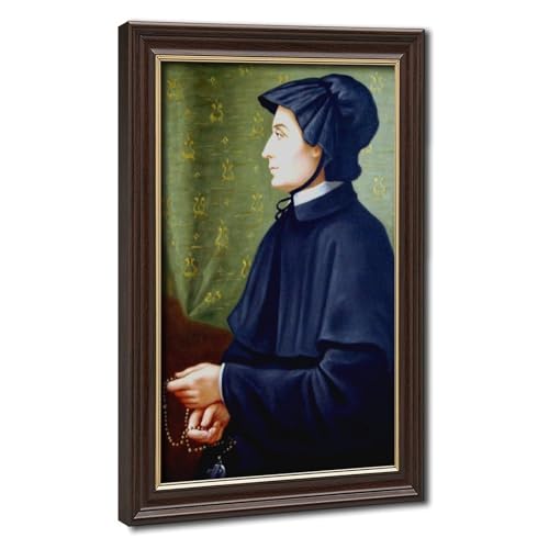 Toile Saint Elizabeth Ann Seaton de qualité premium avec cadre à suspendre esthétique WCYB