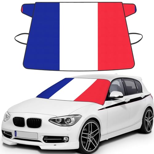 Protector de nieve para coche que evita congelar el parabrisas con bandera de Francia
