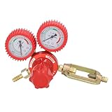 Doppio display: questa valvola riduttrice di pressione dell'acetilene è dotata di doppio display facile leggere e aiuta a leggere con precisione il valore misurato.