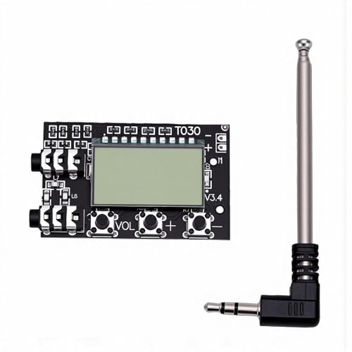 Placa de Transmisión de Modulación de Frecuencia 76-108 MHz y emisor estéreo FM con antena incorporada
