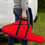 Aufbewahrungstasche für Kettensägen mit Führungsschienen bis zu 40,6 cm aus Oxford-Gewebe und robusten Hardware-Komponenten (40,6–45,7 cm rot)
