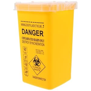Healifty Gelber Nadelentsorgungsbehälter 1 Quart 732768762547