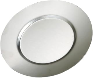 Zerodeko 1pc Stainless Steel Round Plate for Camping Bbq and Home Use Food-grade Metal Dish for Snacks Desserts and Steaks Lightweight and Dining Essential