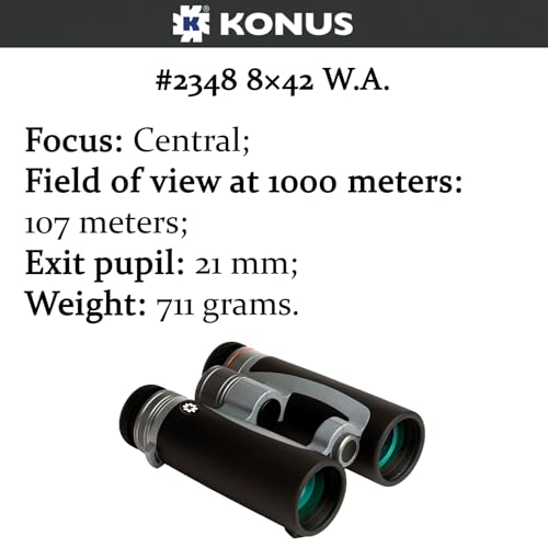 Binoculares Konus Prince 8x42 para caza y observación miniatura 3