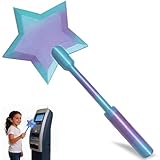Pipihome Kreditkarteninhaber mit Stäben, Zauberstab für Kreditkarte, 3D Gedruckter Zauberstab ec Karte, Stern Credit Card Wand zum Bezahlen für Raves, Streiche und Kontaktlose Zahlungen