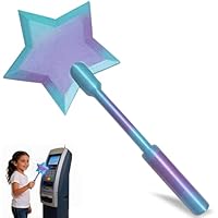 Pipihome Kreditkarteninhaber mit Stäben, Zauberstab für Kreditkarte, 3D Gedruckter Zauberstab ec Karte, Stern Credit Card Wand zum Bezahlen für Raves, Streiche und Kontaktlose Zahlungen