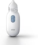 Braun Healthcare Nasal Aspirator 1, BNA100EU. Clear stuffy noses quickly & gently. Electric nasal aspirator for all ages 0+, White