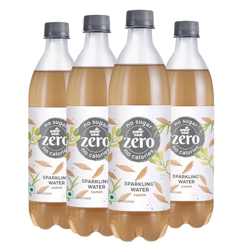 Paper Boat Zero Cumin Sparkling (Soda) Water - Pack of 4, 600 ml Each | Zero Sugar, Zero Calories| Sugar Free| Flavoured Carbonated Water | No Aspartame (B0CX5DNMCK) Amazon Price History, Amazon Price Tracker