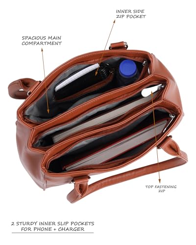 Image of BLUE WORLD PU Women Handbag | 3 Main Section