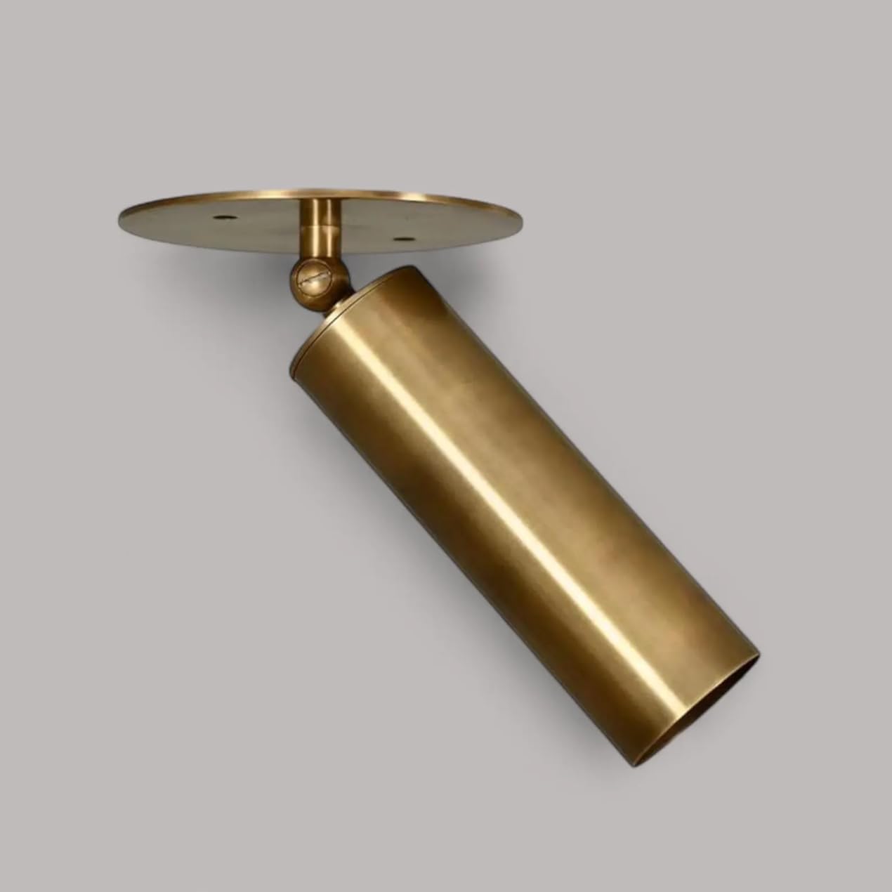 Antique Brass Adjustable Ceiling Spotlight – Surface Mounted Directional Downlight for Living Room, Bedroom, Hallway – Vintage Brass Flush Mount Spot Light for Home (Antique Black)