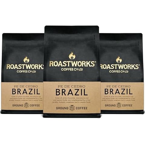 Roastworks Brazil Espresso Ground Coffee Pack Cover