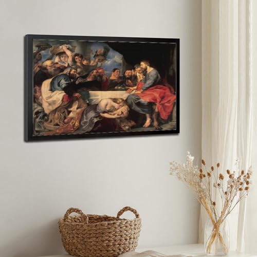 Christ à Simon Rubens impression toile de maître cadre inclus - 3