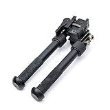 BESTSIGHT Rifle bipod Tactical Gun Bipods for Hunting Adjustable Spring Return with Adapter