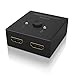 Produktbild CSL - HDMI Switch - bidirektionaler 2-Port HDMI-Umschalter - HDMI Switch - Full HD 1080p UHD 2160p 4k - 5V - 3D-fähig - HDCP - CEC - ARC - HEC - Deep Color - Plug and Play
