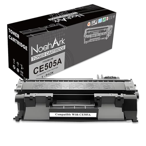 NoahArk Compatible para HP CE505A 05A Cartuchos de Toner para LaserJet P2030 P2035 P2035n P2050 P2055 P2055d P2055dn P2055x, Pro M401dn M401dne M401dw MFP M425dn M425dw, 2300 Páginas (1 Negro)