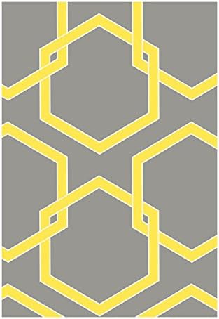 Tempaper Designs Honeycomb Self-Adhesive Temporary Wallpaper, Citron, 20.5" x 33'