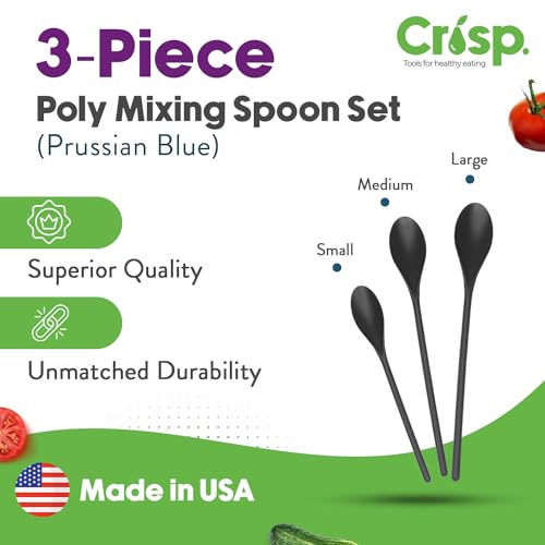 Crisp TCR70076 3 Piece Poly Mixing Spoon Set thumb #1