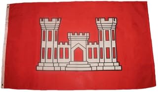 Moon Knives 3x5 US Army Corps of ENGINEERS Premium Quality FLAG 3x5 USA ARMY Vessel banner - Party Decorations Supplies For Parades - Prime Outside, Garden, Men Cave Decor Flag