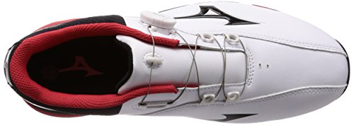 [ミズノ] ゴルフシューズ ネクスライト 005 ボア メンズ スパイク 3E ホワイト×ブラック 24.5cm 5枚目