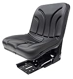 Verstellschienen 150 mm KlaraSeats Schleppersitz Traktorsitz KS 44/8 PVC Schwarz Schmalspur 390mm