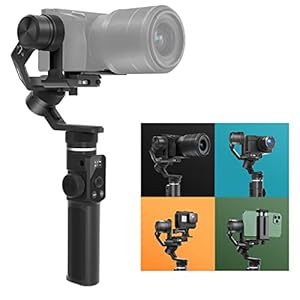 FeiyuTech [Offiziell] 3 in 1 Gimbal-G6 MAX, 3-Achsen Stabilisator für Action-Kamera/Kamera/Smartphone, Gopro 8/7/6, Sony RX100 A6400 A7 M50, Smartphone iPhone 12/13 pro und Gopro 9/10(Unkontrolliert)