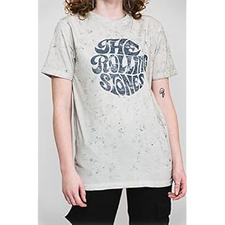 Rolling Stones The T Shirt 70S Band Logo Nouveau Officiel Dip Dye on Blanc – Image 7