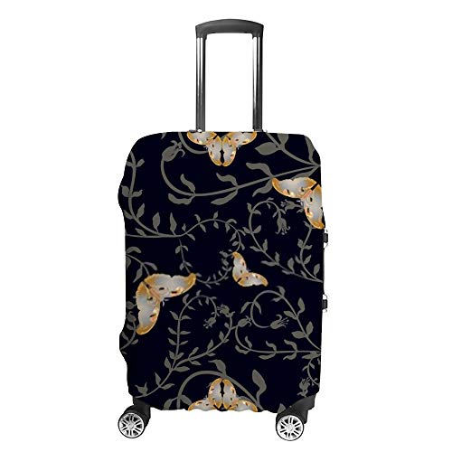 Housse de protection pour bagages de voyage premium et durable imprimé papillon