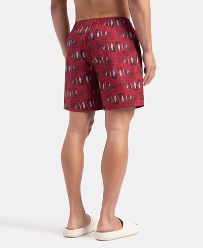 Image of Jockey US57 Men Super Combed Mercerized Cotton Woven Printed Boxer Shorts with Side Pockets (Pack of 2, Prints May Vary)