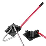 1–16mm Rod Bender with Bearing, Labor-Saving Design, Heavy-Duty 180° Labour-Saving Steel Bending Tool for Rebar, Round Bar, Flat Steel and Metal Rods