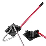 1–16mm Rod Bender with Bearing, Labor-Saving Design, Heavy-Duty 180° Labour-Saving Steel Bending Tool for Rebar, Round Bar, Flat Steel and Metal Rods