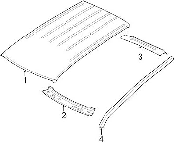 Genuine Roof Molding, Left 55079291AD