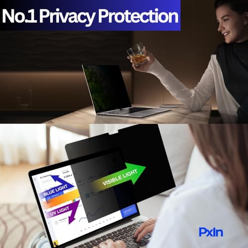 Image of PxIn Technoeye Macbook Pro 14 Inch Privacy Screen Protector Filter - No Eye Strain | Anti Blue Light + Anti Glare