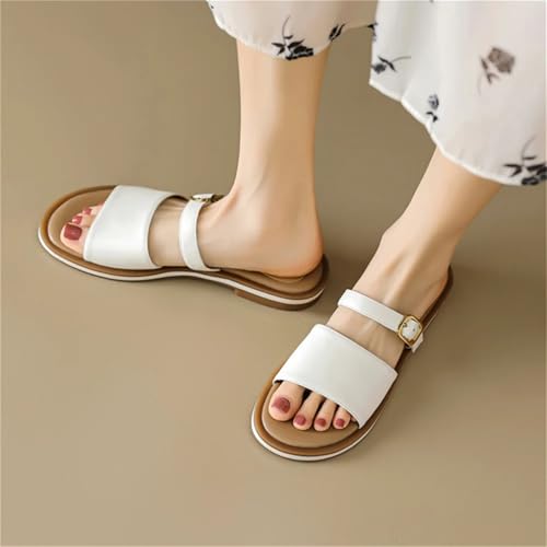 Women's Genuine Leather Flats - Summer Comfort Casual, Outdoor Leisure Slippers4