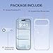BERFY for iPhone Air Case for Women, with Screen Protector & Camera Lens Protector, Anti-Yellowing, Clear Glitter Shockproof Protective Phone Case for iPhone 17 Air 6.5