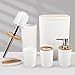 Bathroom Toiletries Six-piece Storage Kit Trash Can Soap Dish Toothbrush Holder