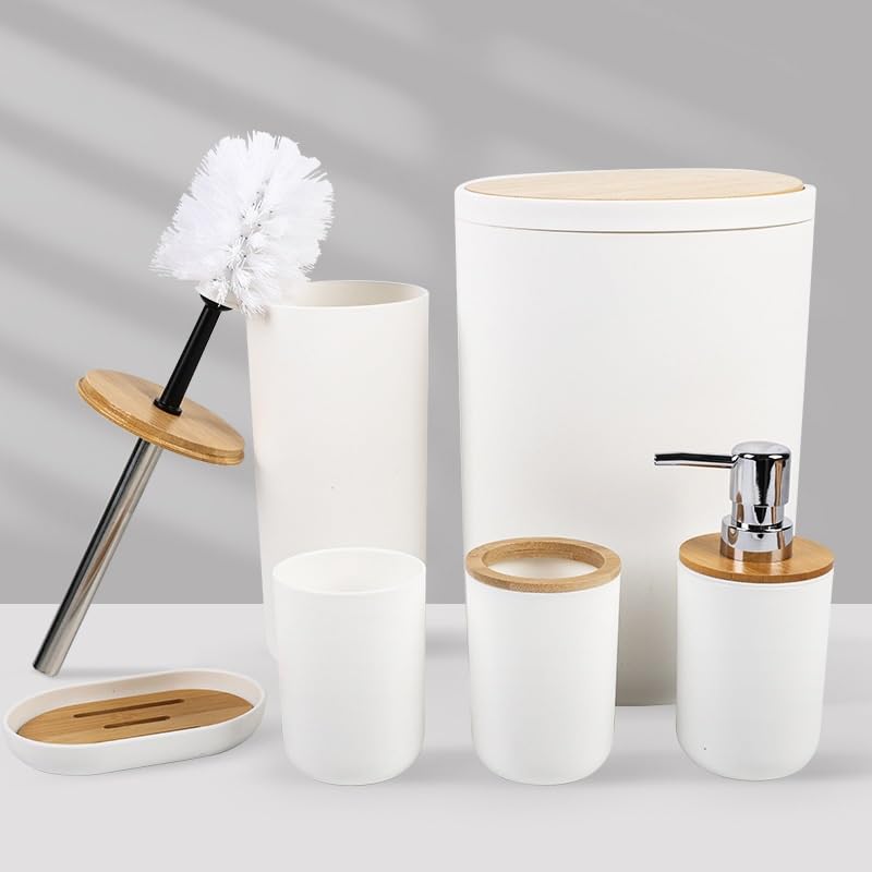 Artículos de tocador de baño elegantes con acabado Argento satinado 3
