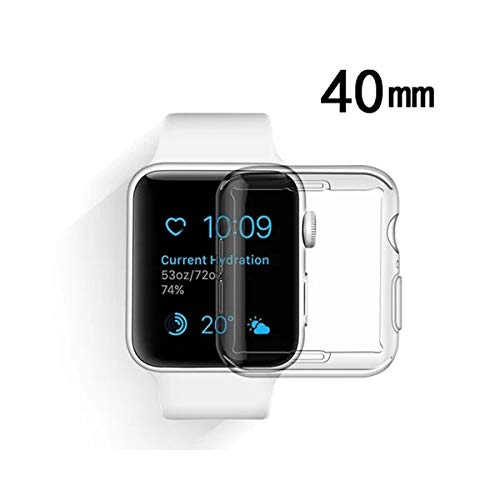 Capa de Silicone para o Apple Watch Serie 4, 5 e 6 de 40mm (Transparente)