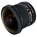 Rokinon HD8M-C 8mm f/3.5 HD Fisheye Lens with Removeable Hood for Canon DSLR 8-8mm, Fixed-Non-Zoom Lens