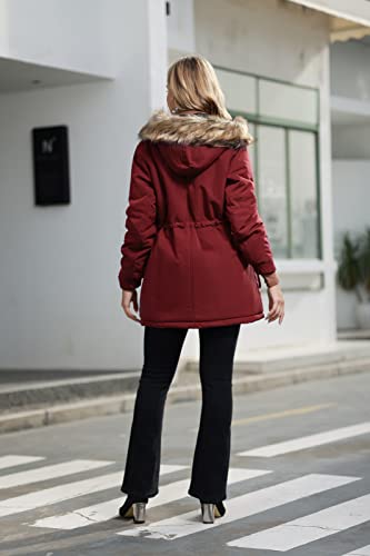 Maacie Winter Umstandsmantel aus Baumwolle warme Alltags-Outdoor-Umstandsjacke