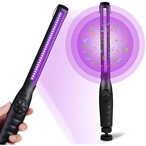 UV Light Sanitizer, UV Sanitizer Lamp Portable Travel UV Light Sanitizer Wand (Black) Cover