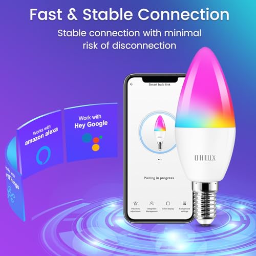 Ohlux WIFI C37 Smart Candelabra Led Light Bulbs thumb #3