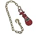 2 Ton Snatch Block with 5/16” Grade 70 Chain and Grab Hook for 5/16” to 3/8” Wire Rope 3” Sheave 9 lb Heavy Duty Rigging | CasterHQ