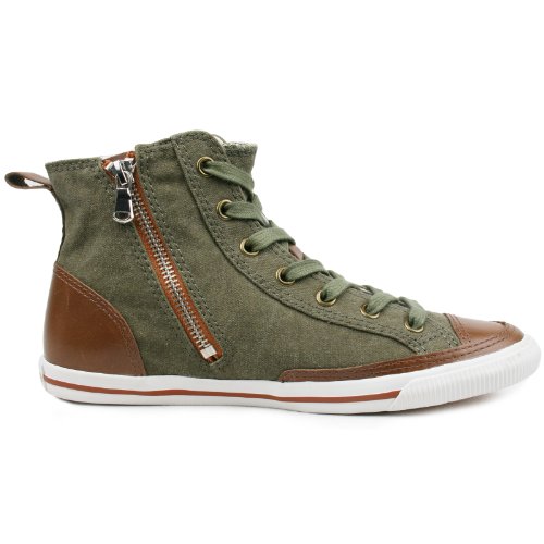 Burnetie Men's Olive High Top Vintage Sneaker 13 M Us #TOP2